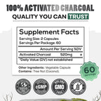 Wild Activated Charcoal Capsules from 100% Organic Coconut Shells