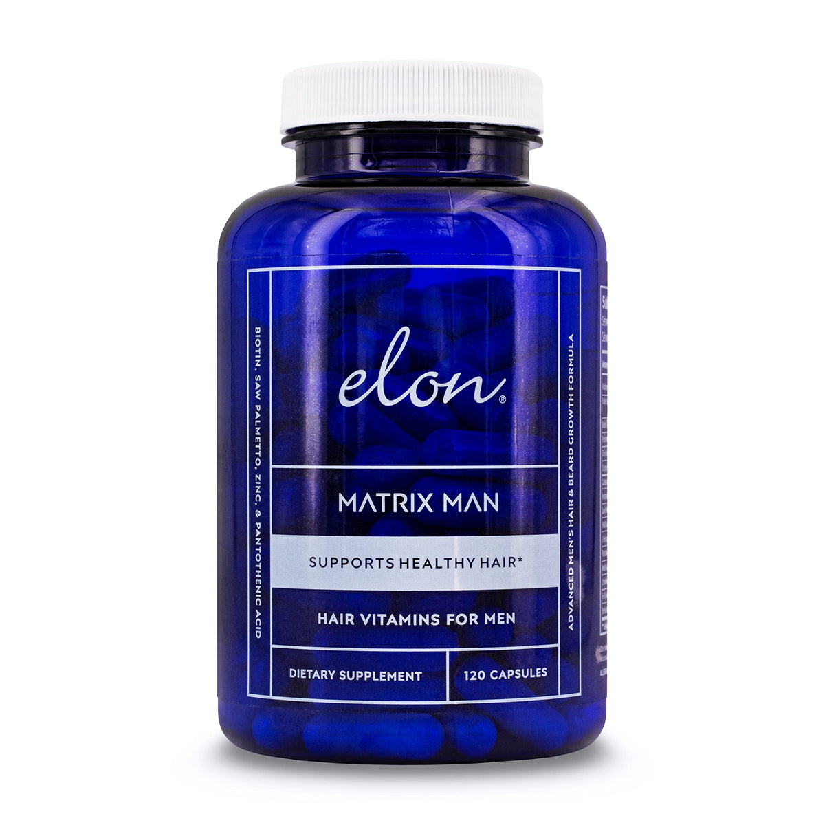 Elon Matrix Man Hair Growth Vitamins for Men - 120 Capsules