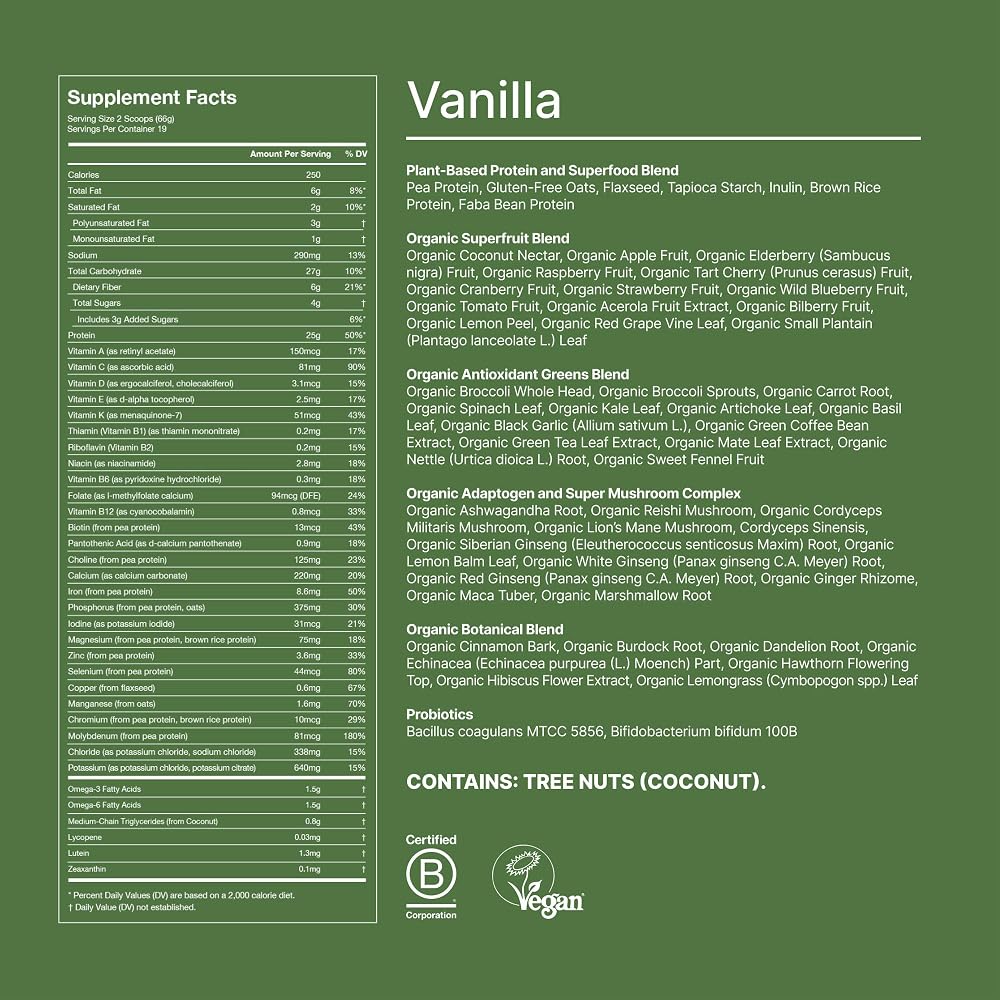 Huel Daily Superblend Vanilla Plant-Based Protein Powder - 44 oz - image 4