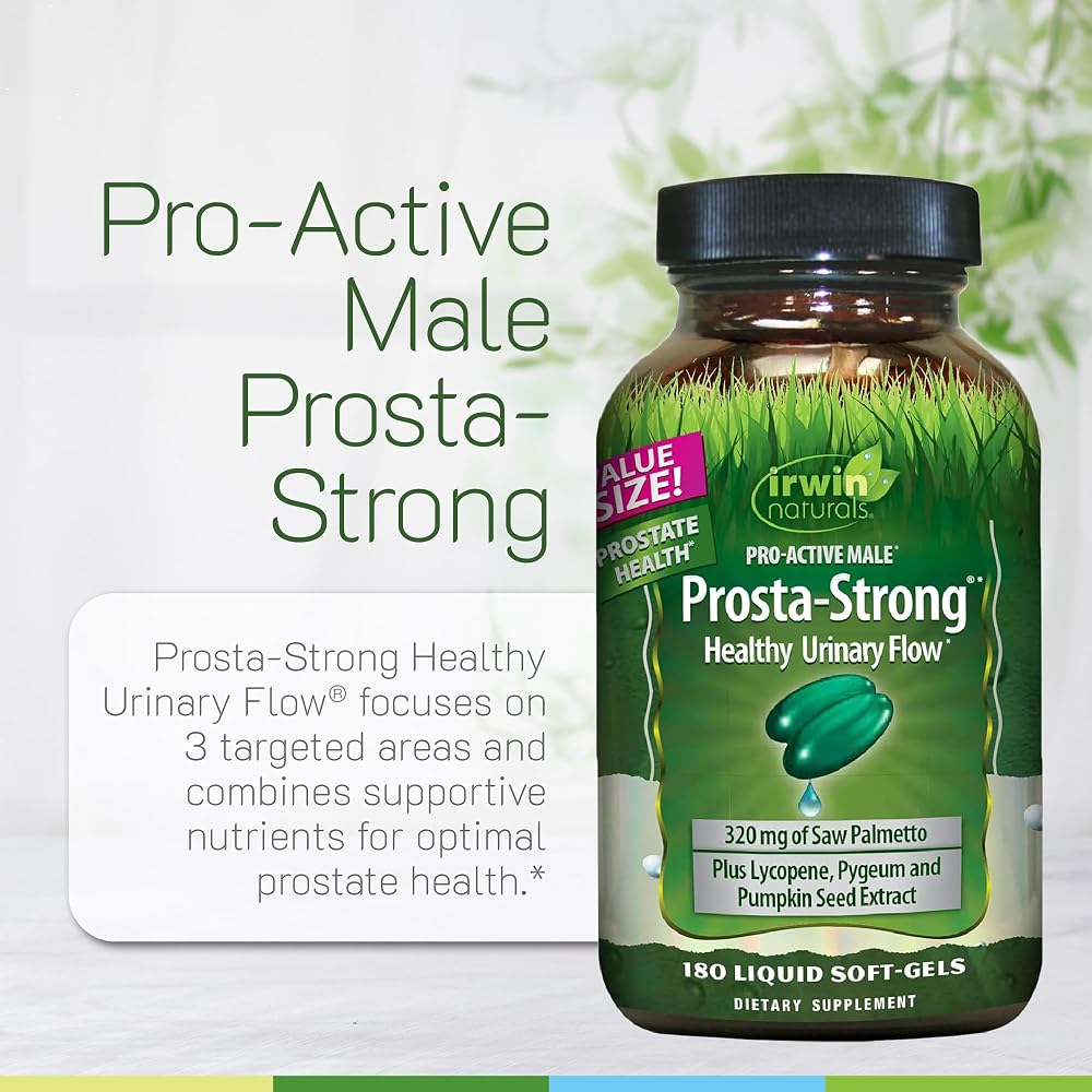 Irwin Naturals Prosta-Strong Daily Prostate Support Formula - 180 Softgels - image 5