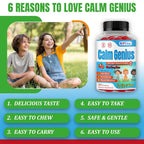 ROVita Calm Genius Magnesium Citrate Gummies for Kids - 60 Count - image 5