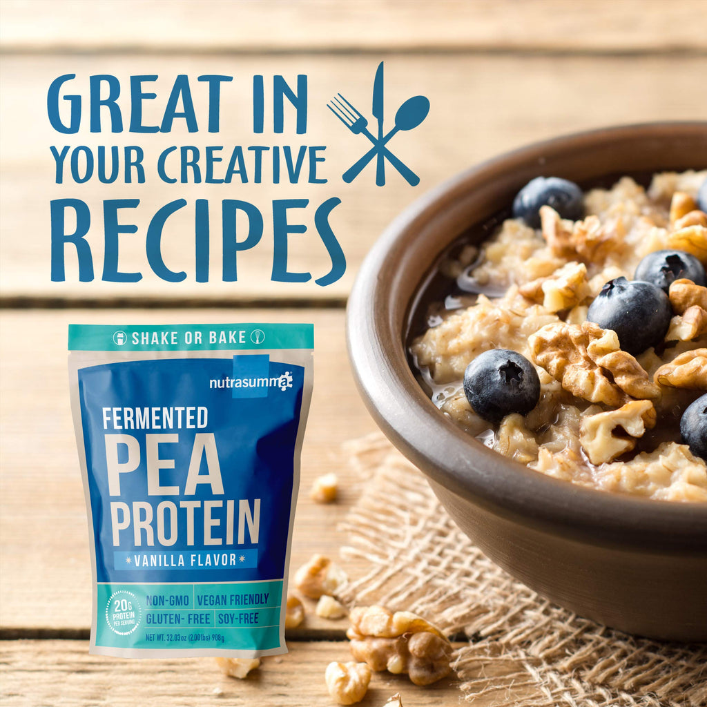 Nutrasumma 100% Plant Based Fermented Pea Protein Powder