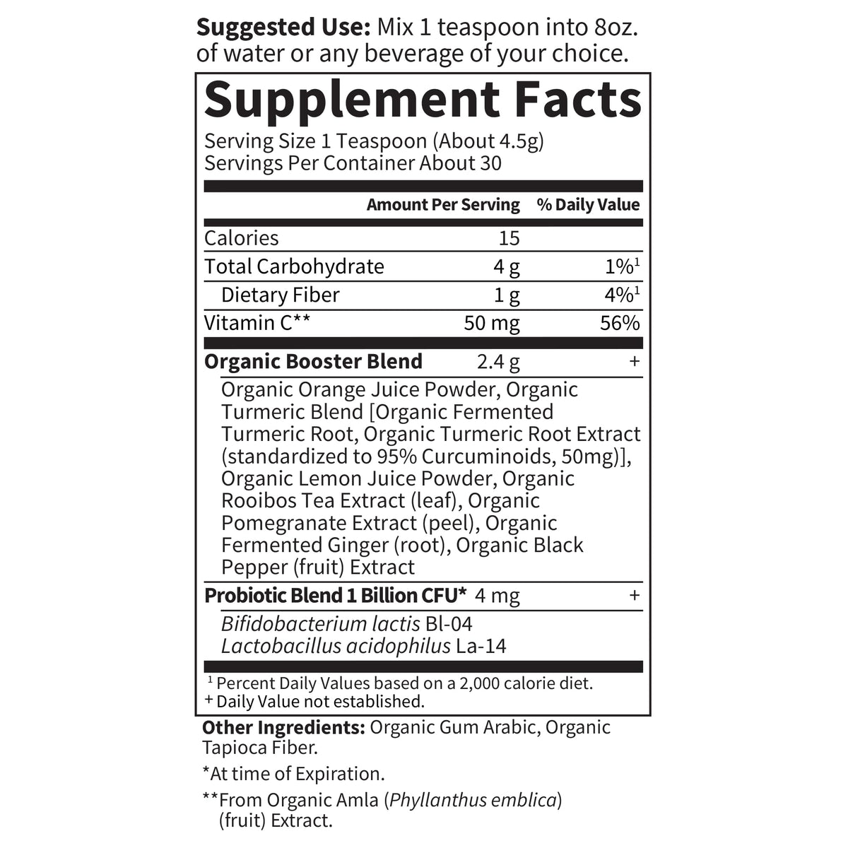 Garden of Life Organics Turmeric Boost Inflammatory Response Powder - 4.76 oz - image 5