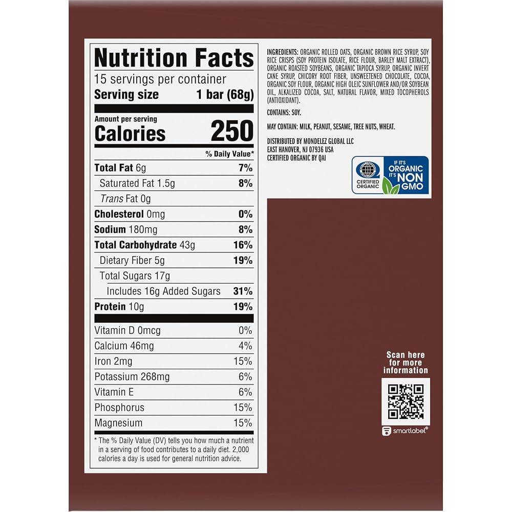 CLIF BAR - White Chocolate Macadamia Nut Flavor - Made with Organic