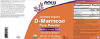 NOW Foods Organic D-Mannose Powder - 20 oz (Pack of 2) - image 3