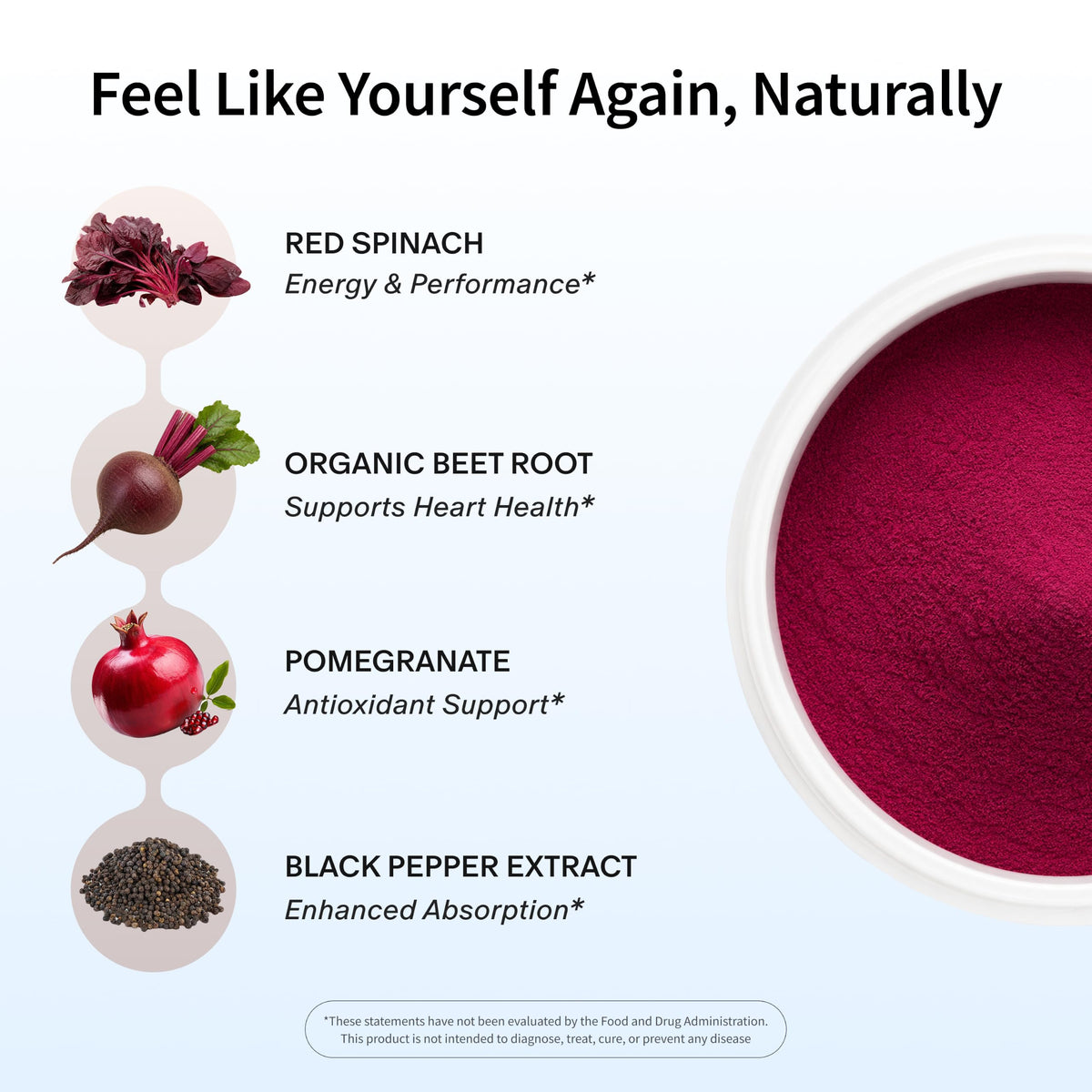 Snap Supplements USDA Organic Beet Root Powder