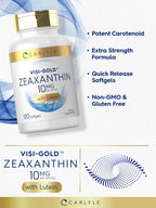 Carlyle Zeaxanthin 10mg Eye Health Support - 120 Softgels - image 4