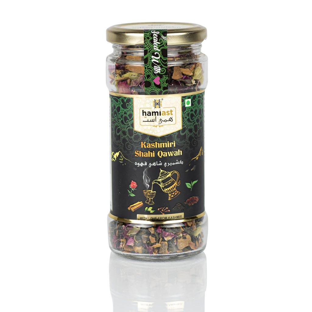 Hamiast Kashmiri Shahi Qawah Green Tea with Saffron - 100g - image 8