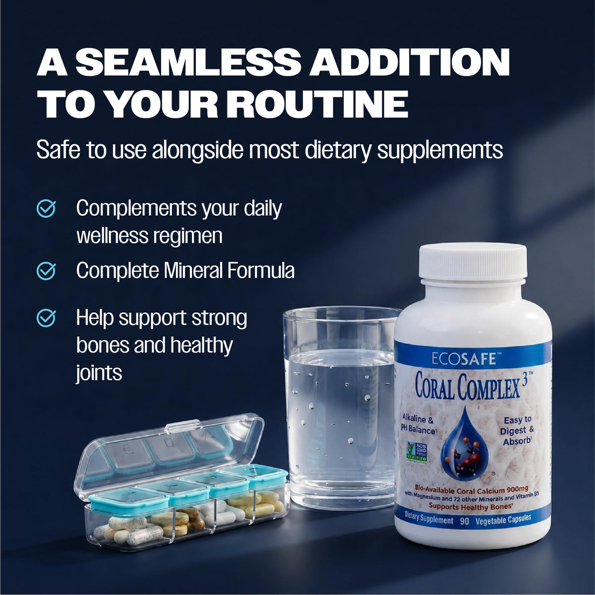 Coral Complex 3 - Coral Calcium 900 mg with Vitamin D3 1200 IU