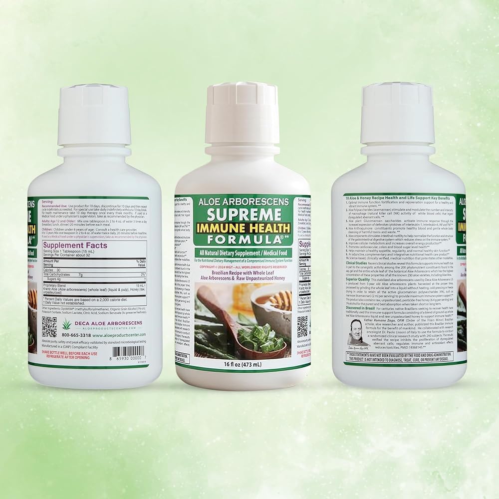 Deca Aloe Supreme Immune Health Formula Aloe Arborescens - image 5