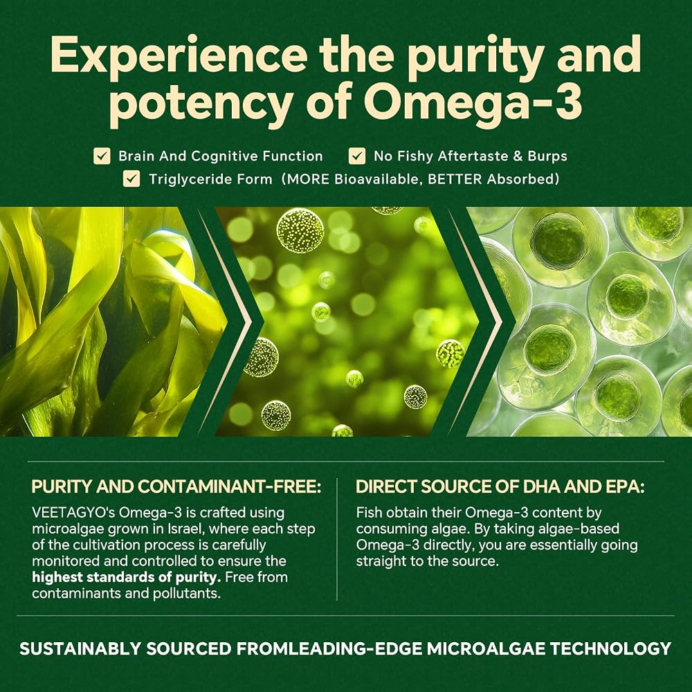 VEETAGYO Vegan Omega-3 1200mg Gummies - 60 Count - image 3