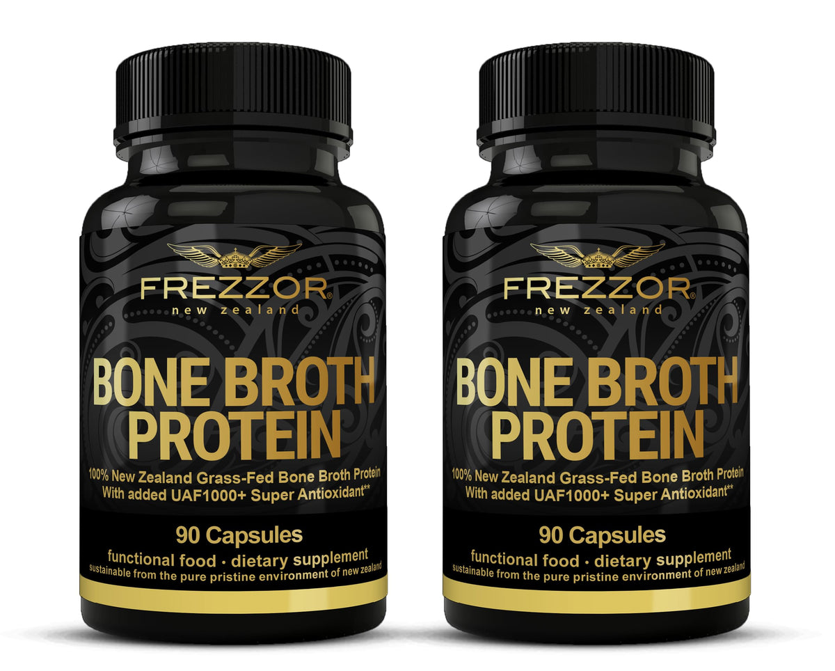 FREZZOR Bone Broth Protein Capsules Grass-Fed - 180 Capsules