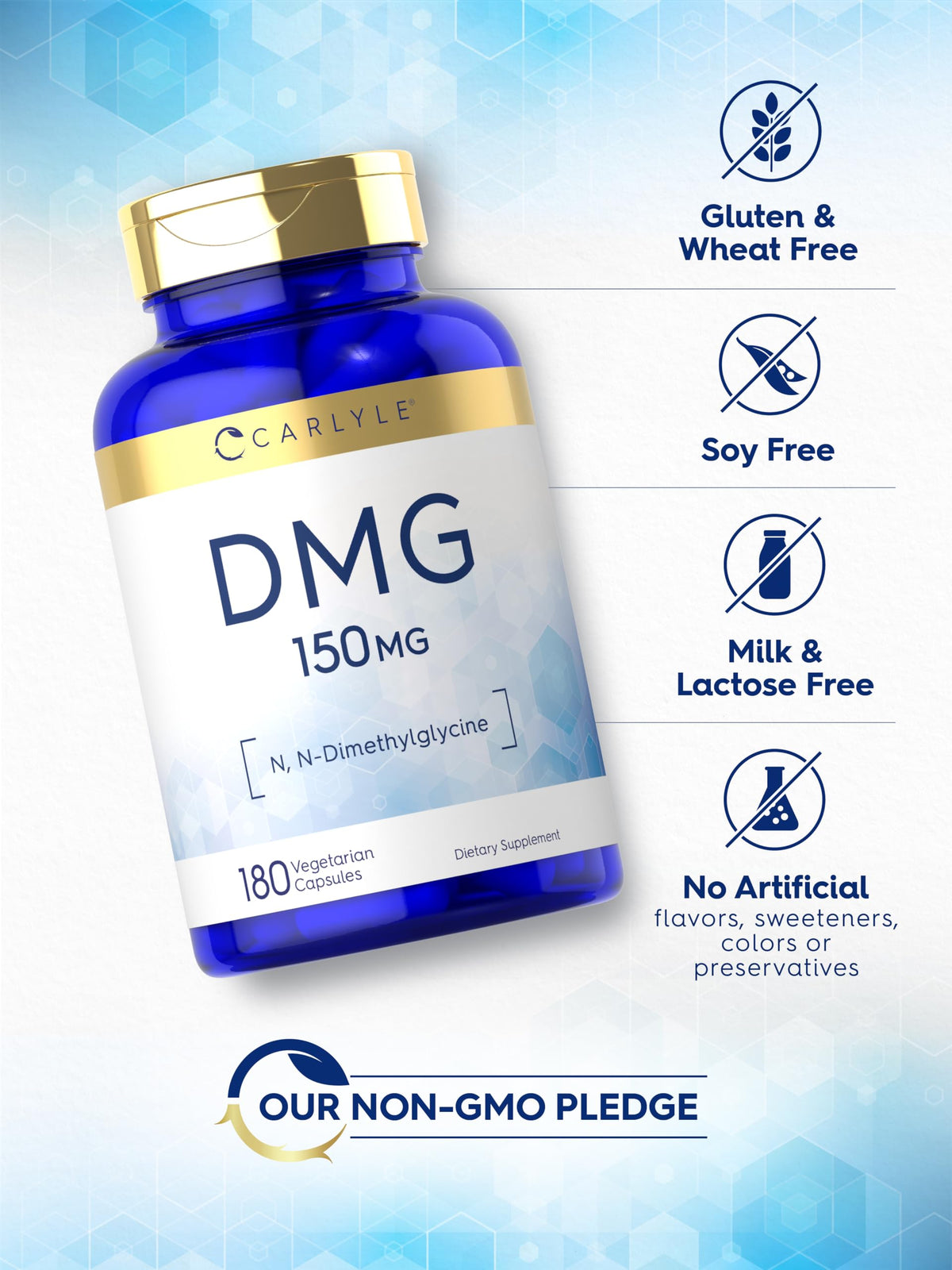 Carlyle DMG N-Dimethylglycine 150 mg - 180 Capsules - image 5