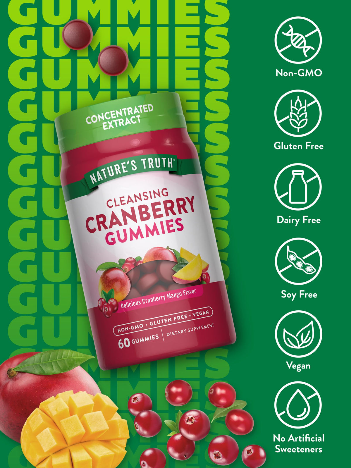 Nature's Truth Cranberry Gummies - 60 Count - image 3