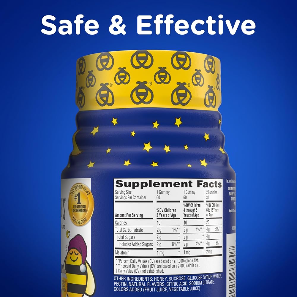 Zarbee's Kids Melatonin Sleep Gummies 1 mg - 60 Gummies - image 6