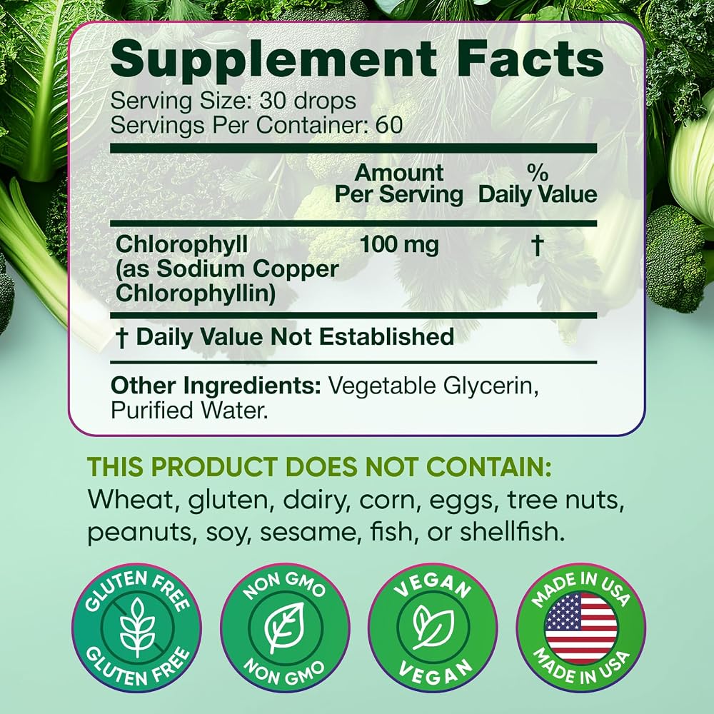 Alpha Flow Liquid Chlorophyll 600mg - 2 Pack - image 9