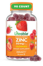 Lifeable Zinc Gummies Maximum Strength 50 mg - 90 Count