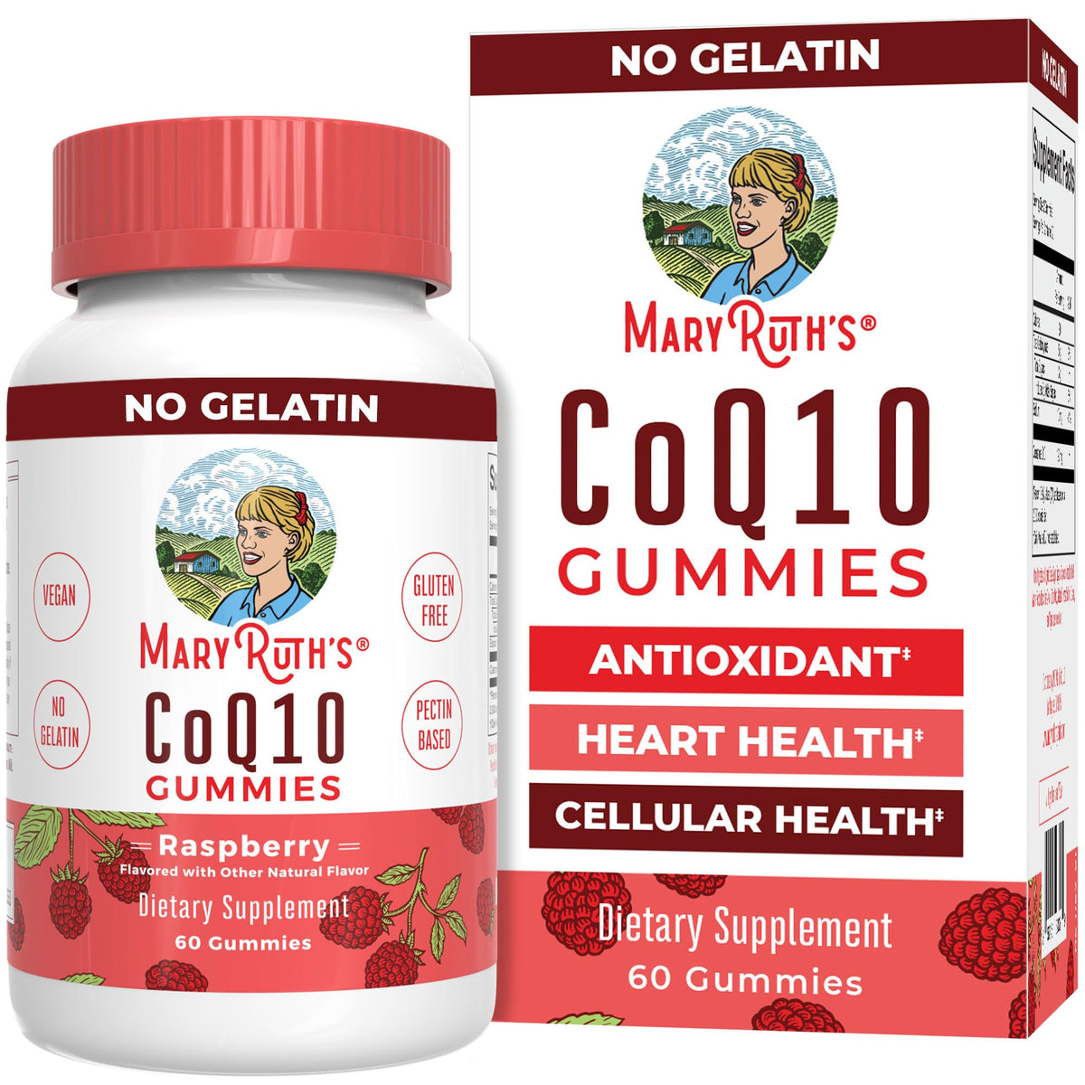 MARYRUTH'S MaryRuth Organics CoQ10 Gummies 120 mg for Heart Health - 60 Count