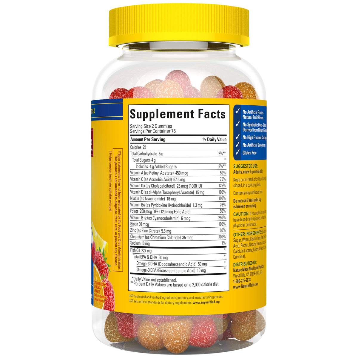 Nature Made Men's Multivitamin + Omega-3 Gummies
