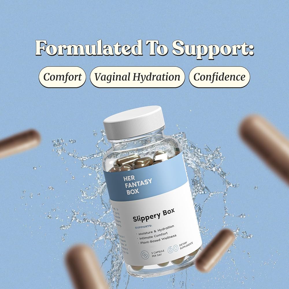 Her Fantasy Box Slippery Elm Bark Vaginal Moisturizer - 30 Capsules - image 2