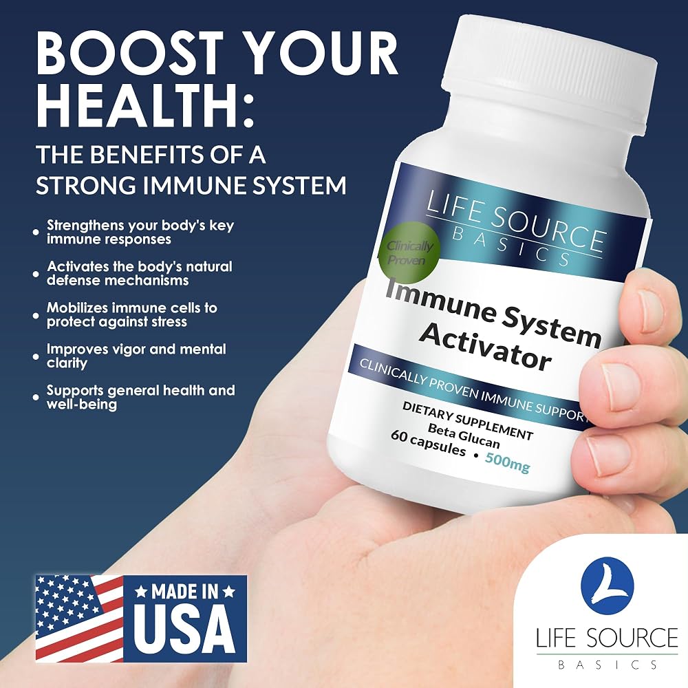 Life Source Basics Beta Glucan 500 mg Immune Support - 60 Capsules - image 5