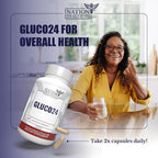 NATION HEALTH MD Gluco24 Supplement with Berberine - 60 Capsules - image 6