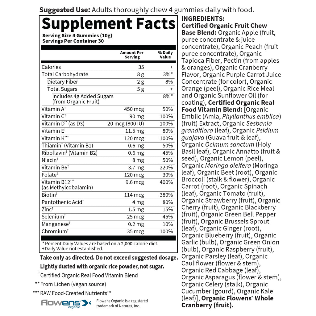 Garden of Life Organics Men 40+ Multivitamin Gummies, Berry - 120 Gummies - image 6