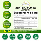 Organic Veda Neem Capsules Triple Complex for Skin & Immune Support - image 2