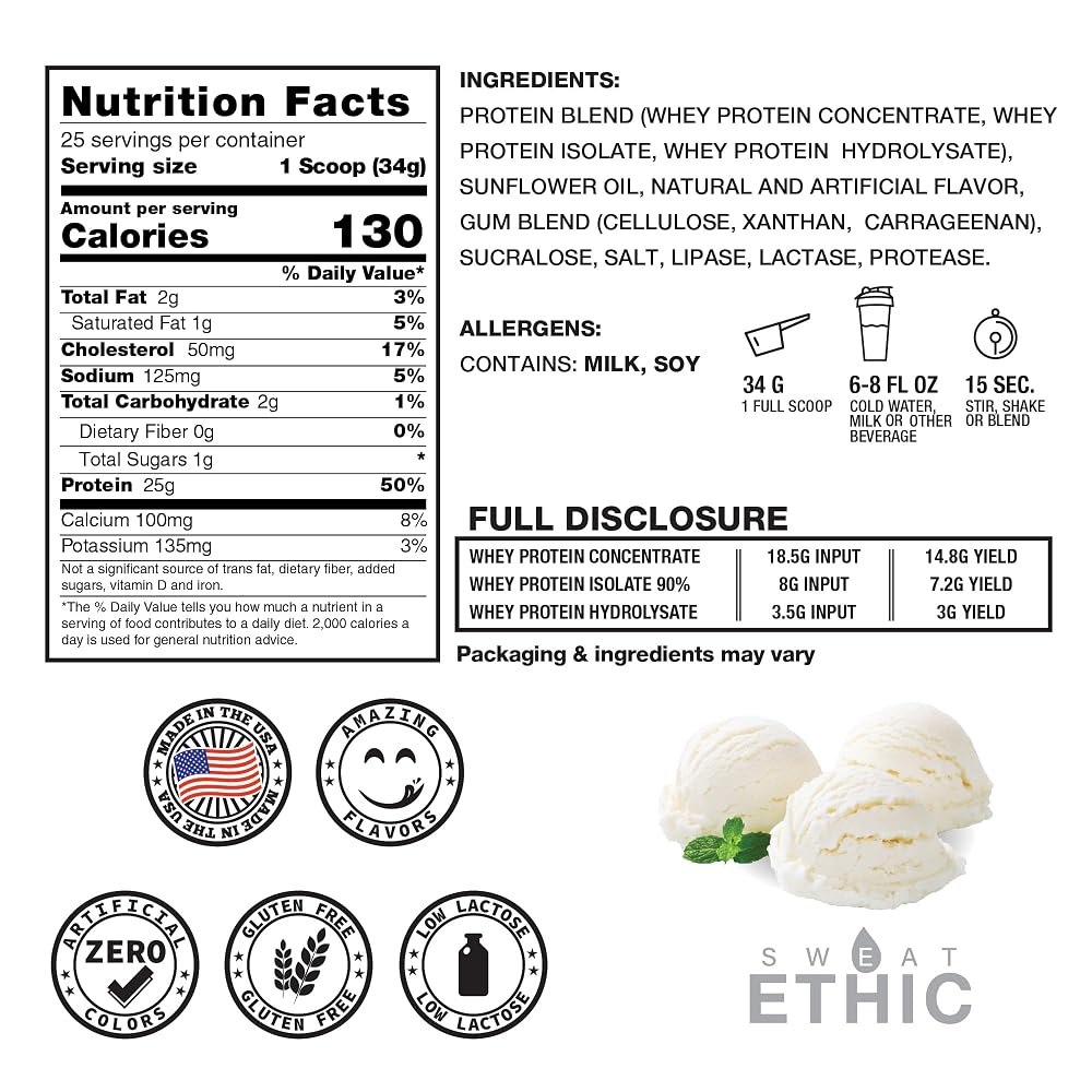 Sweat Ethic Whey'd Protein Powder