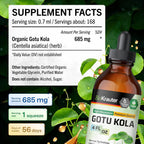 BIO KRAUTER Gotu Kola Tincture - Centella Asiatica - Promotes Focus