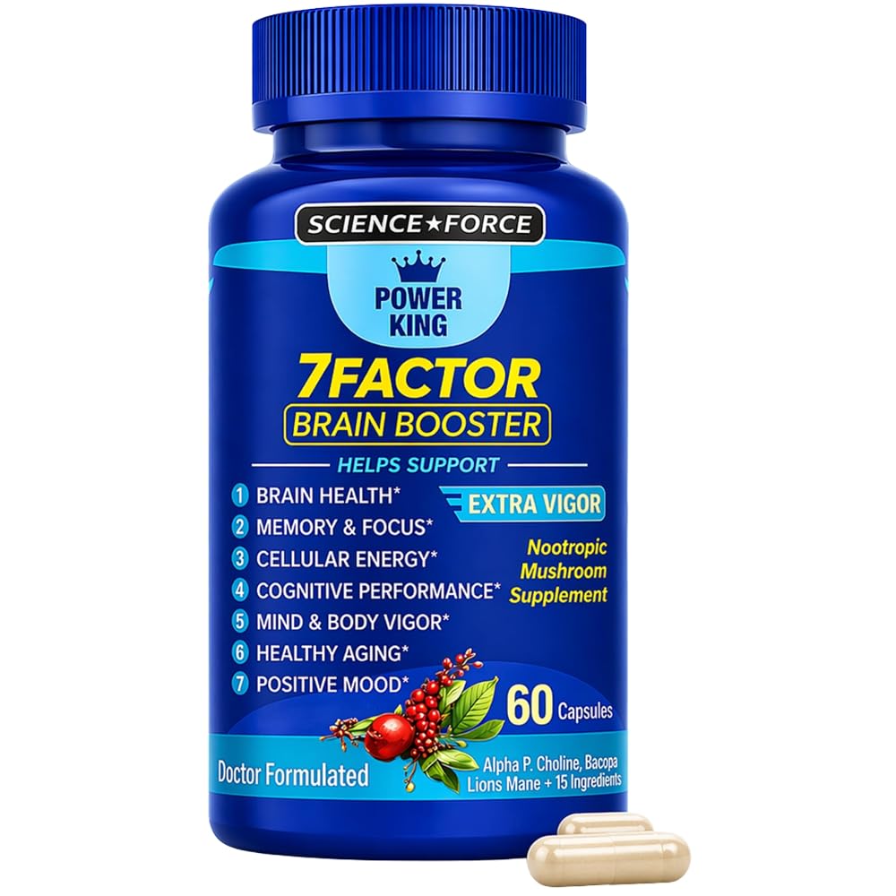 Science Force Brain Supplements for Memory & Focus - 60 Capsules