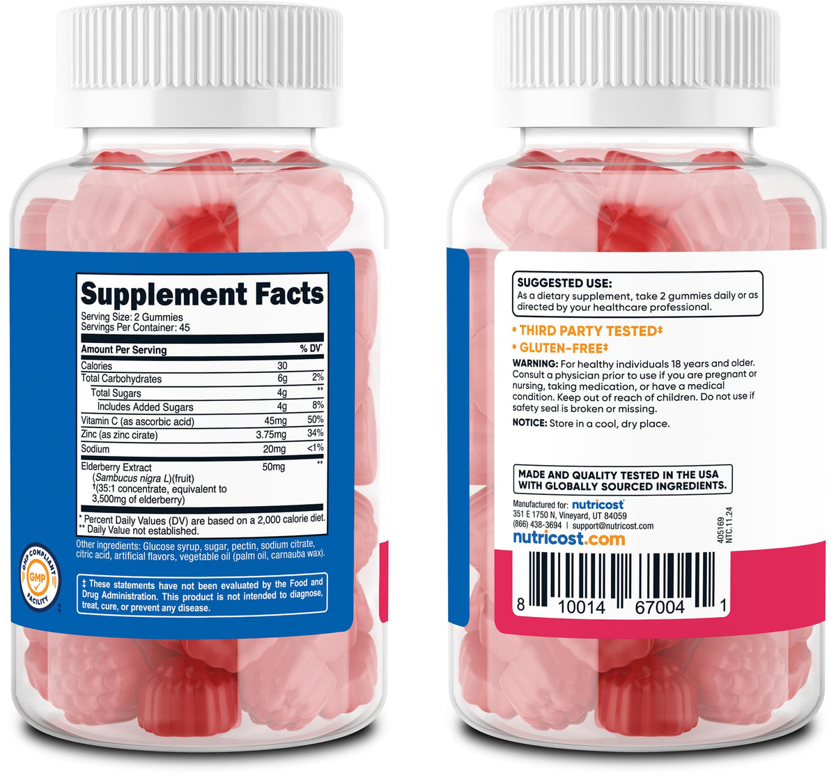 Nutricost Elderberry Extract Gummies - 90 Gummies - image 6