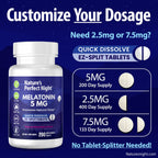 Nature's Perfect Night Melatonin 5mg Quick Dissolve Tablets - 200 Count - image 5