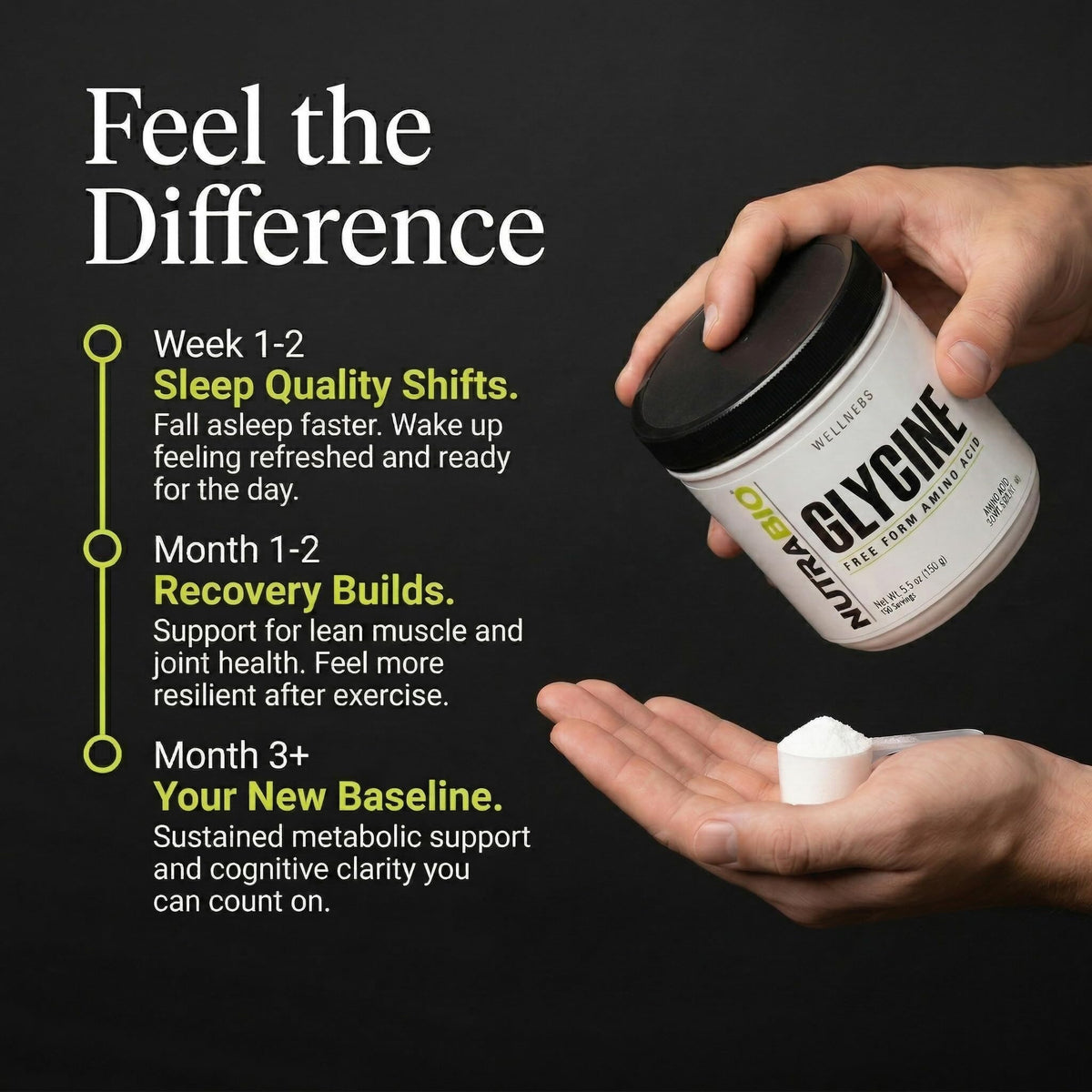 NutraBio Glycine Powder Amino Acid Supplement - 150g - image 5