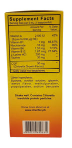 Cherifer Syrup Chlorella Growth Factor with Taurine & Lysine - 2 x 240ml - image 3