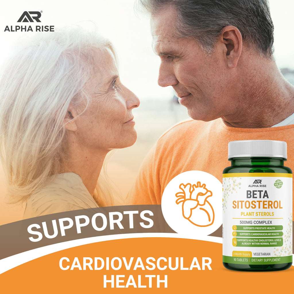 ALPHA RISE Beta Sitosterol 500 mg Prostate Health Support - 90 Tablets - image 5