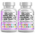 Clean Nutraceuticals Collagen Pills 1000mg Biotin 10000mcg Keratin