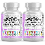 Clean Nutraceuticals Collagen Pills 1000mg Biotin 10000mcg Keratin