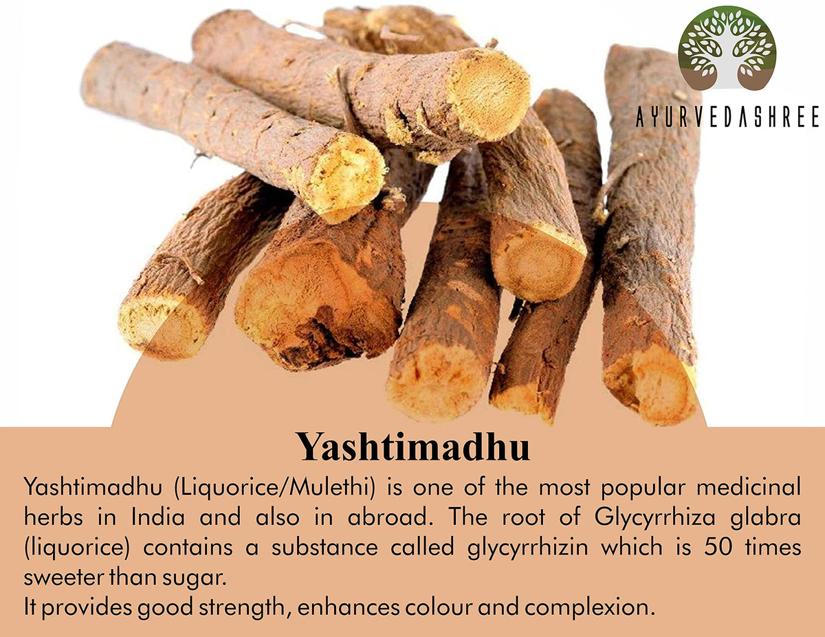 AYURVEDASHREE Yashtimadhu Licorice Root Powder - 100 g - image 3