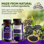 FLORIDA HERBS Black Elderberry Capsules - 180 Vegan Capsules - image 2