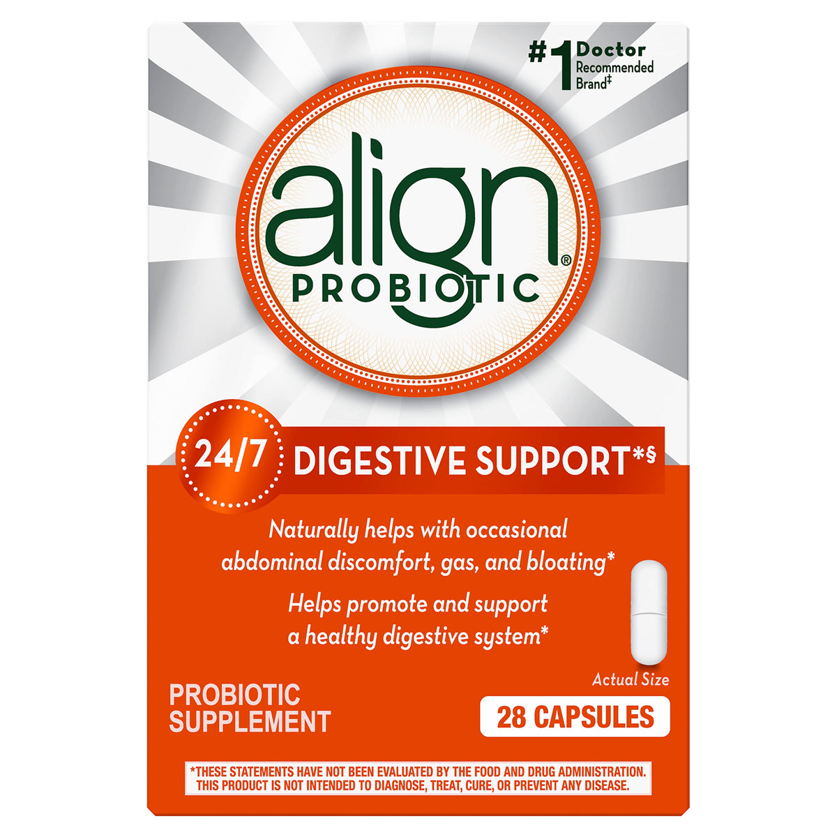 Align Probiotic Supplement Digestive Support - 28 Capsules