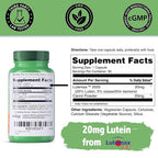 Yuve Lutein & Zeaxanthin 20mg Eye Health Supplement - 30 Vegan Capsules - image 5