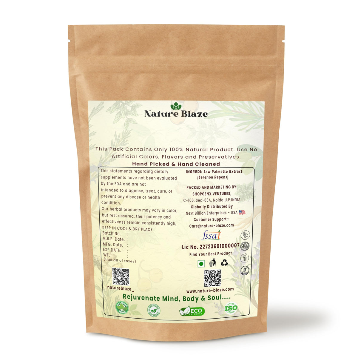 Nature Blaze Organic Saw Palmetto Extract - 370g - image 2