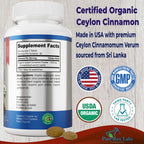YUMMYVITE Organic Ceylon Cinnamon 1000mg - 60 Tablets - image 2