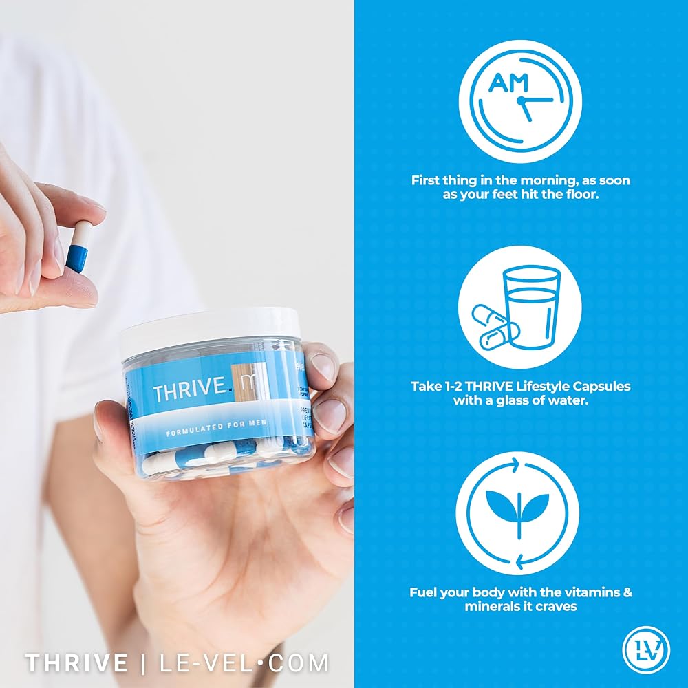 Le-Vel Thrive M Premium Lifestyle Capsules for Men - 60 Capsules - image 5