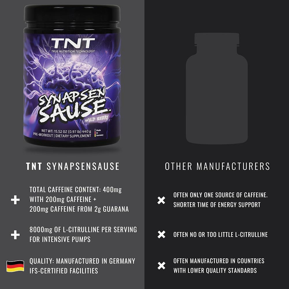 True Nutrition Technology TNT Synapsensause Pre-Workout Powder Wild Berry - image 5