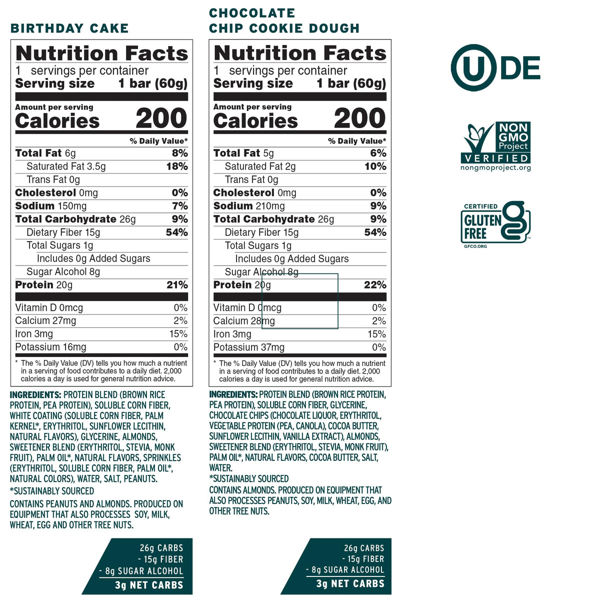 No Cow Protein Bars, Variety Packs