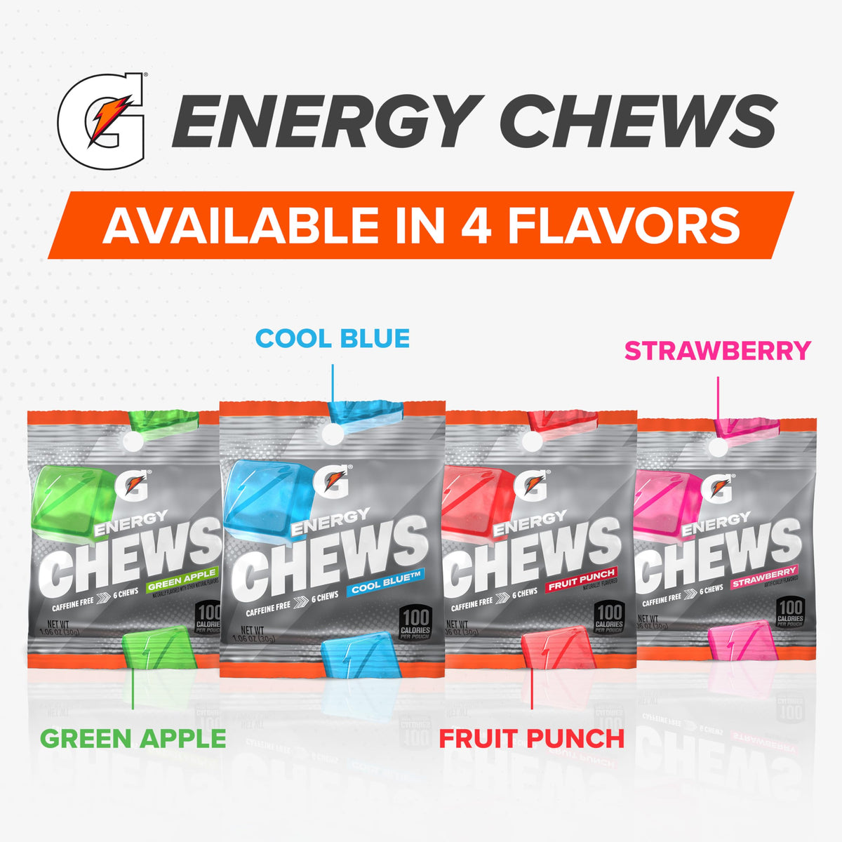 Gatorade Energy Chews Cool Blue Caffeine Free - 5 Pack - image 5