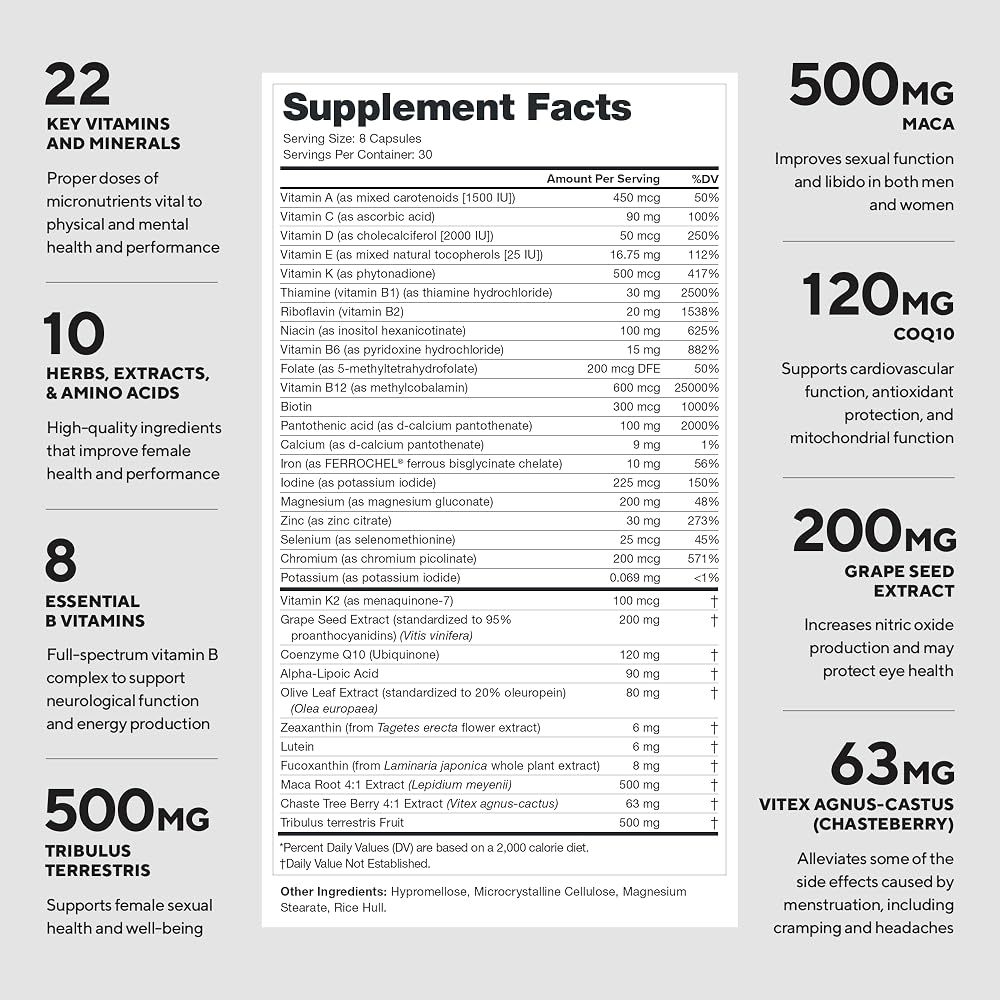 Legion Triumph Women's Sport Multivitamin - 240 Capsules - image 2