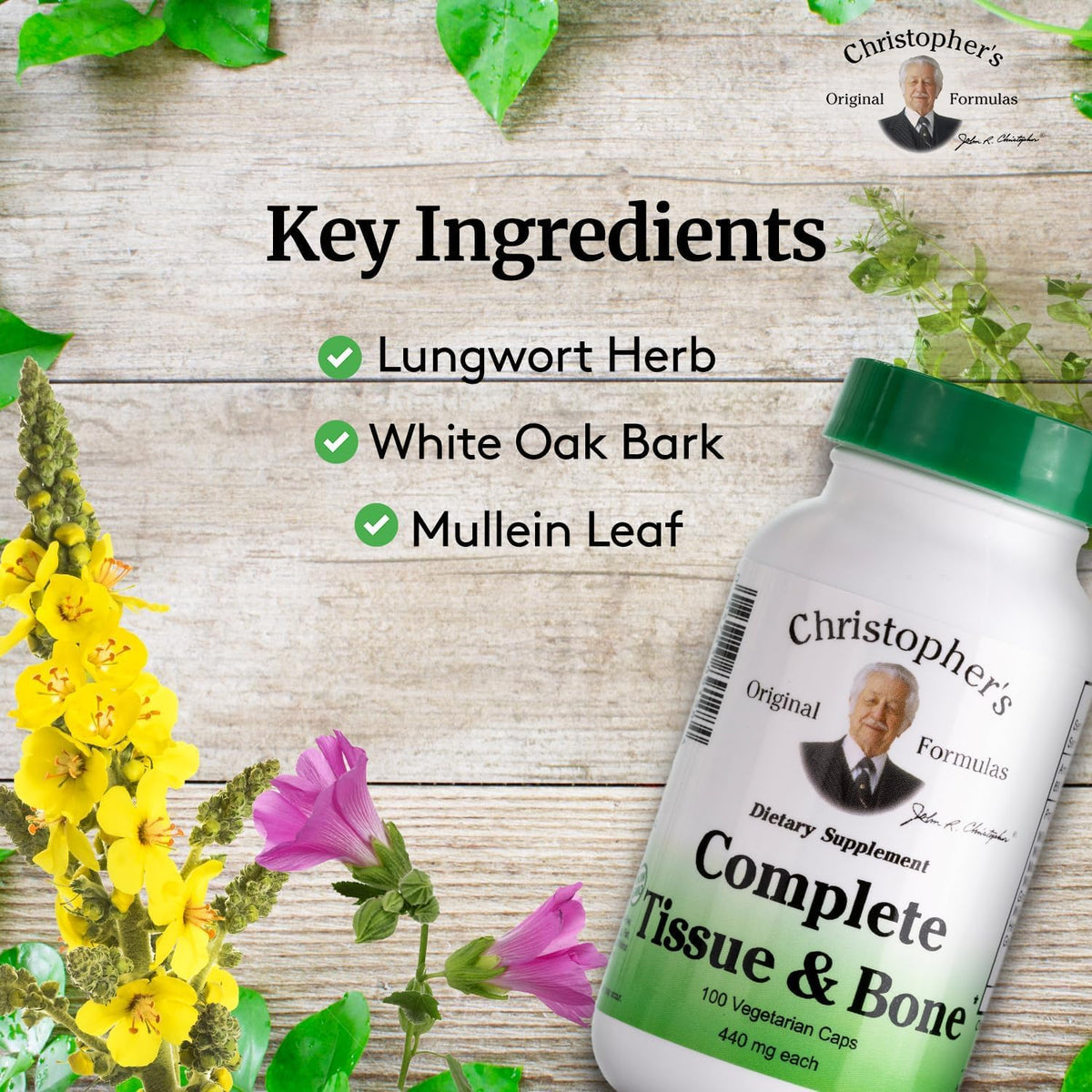 Christopher's Original Formulas Complete Tissue & Bone Formula - 300 Capsules - image 3